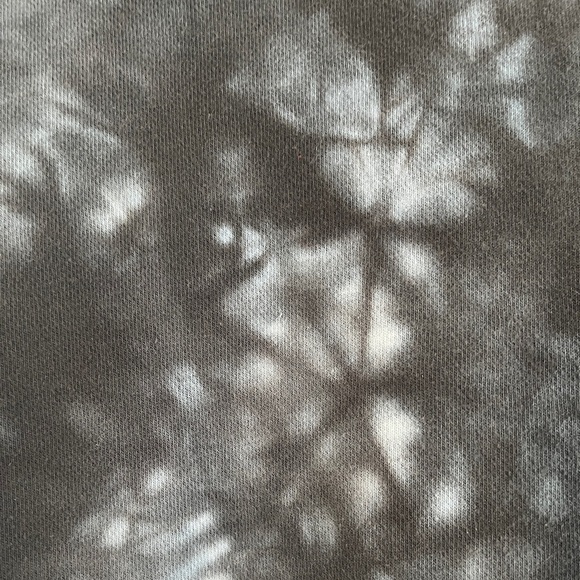 Joy Lab Twisted Front Reversible Black/White Tie-Dye Sweatshirt, XS - Picture 6 of 8